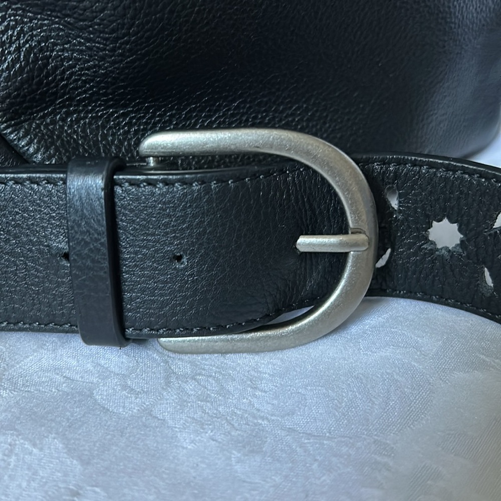 Lucky Brand Black Leather Sling Shoulder Bag - Picture 11 of 11